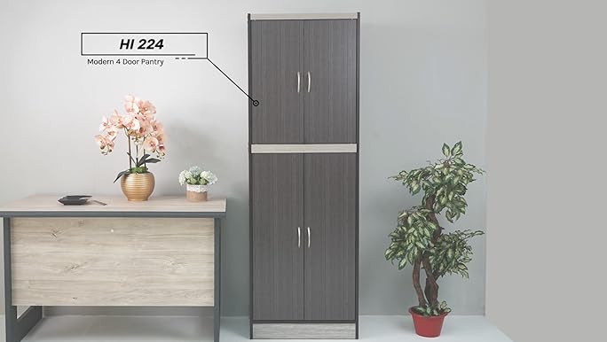 Amazon.com: Hodedah 4 Door Kitchen Pantry with Four Shelves Amazon.com: Hodedah 4 Door Kitchen Pantry with Four Shelves